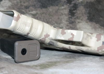 Glock 17 in Desert HexPat Cerakote