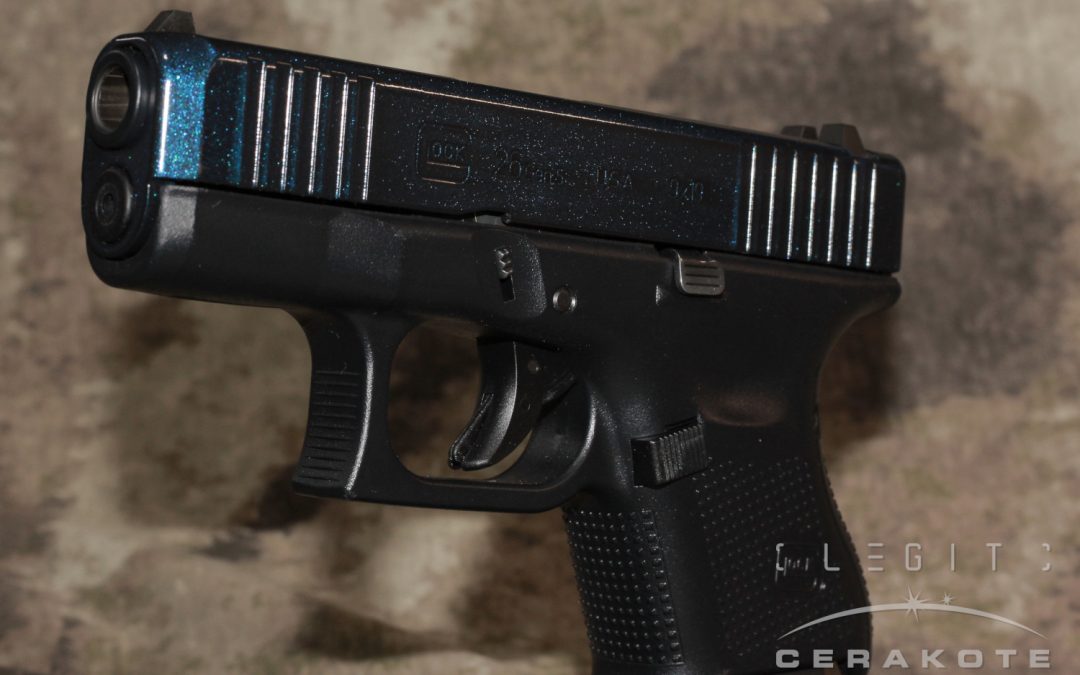 Glock 26 in Socom Blue and Cerakote FX Liberty