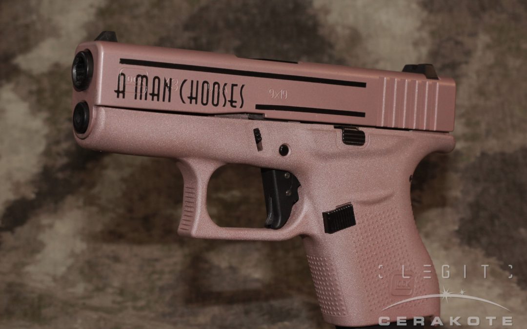 Glock 43 in Bioshock themed Cerakote