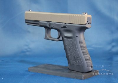 Burnt Bronze Cerakote Slide on Glock 17