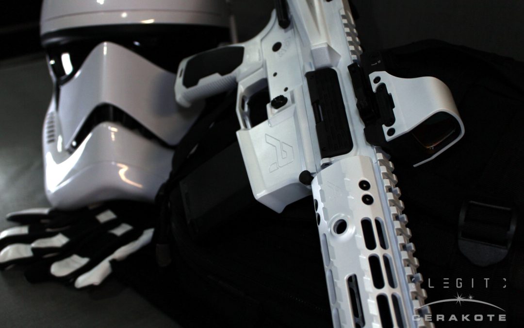 AR-15 PDW in Stormtrooper White Cerakote